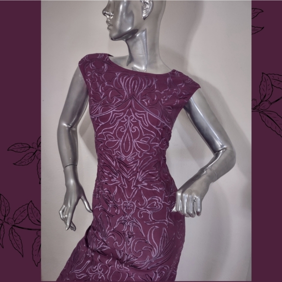 ALIX TAKA? EMBROIDERY MAGENTA DRESS. - Picture 3 of 7